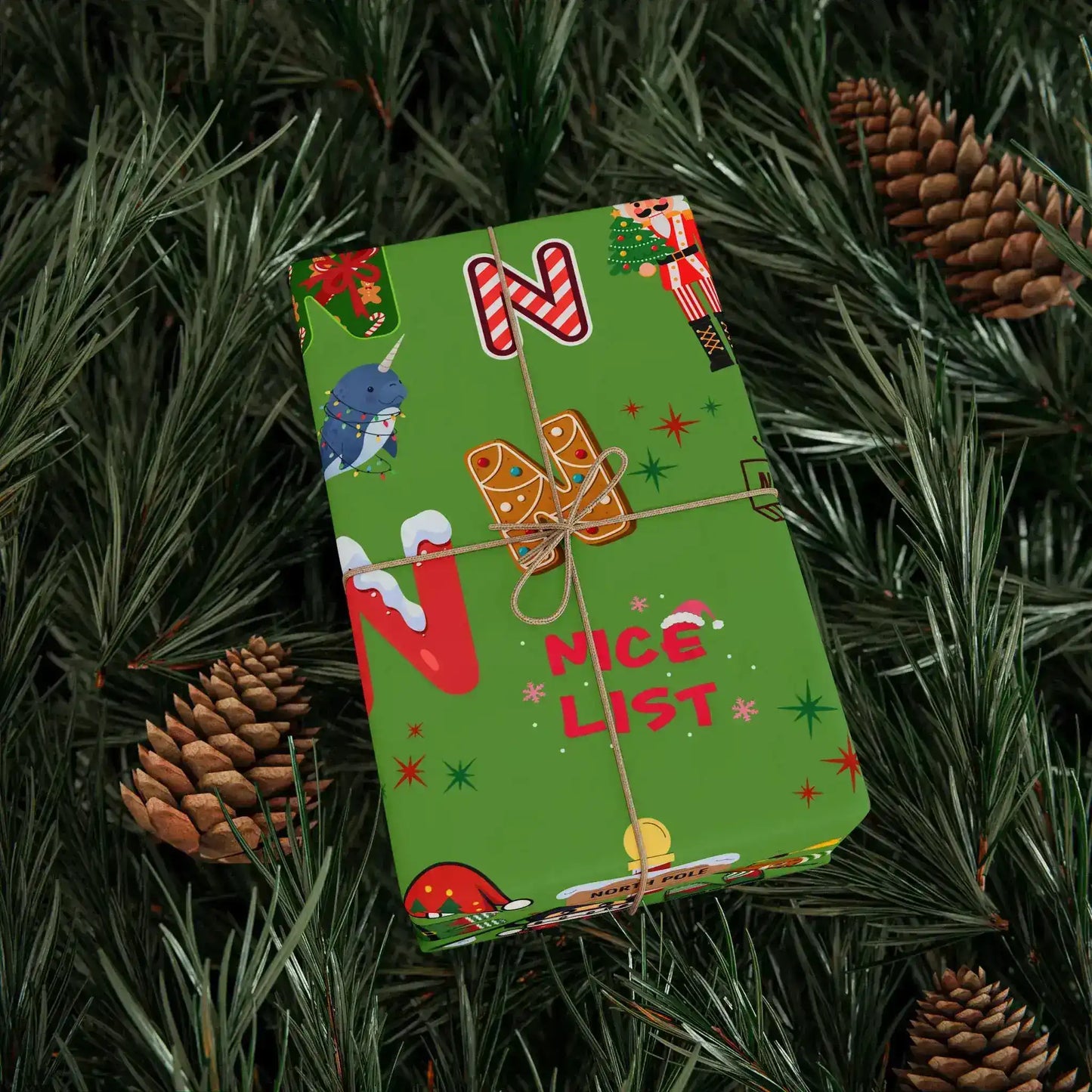 "N" Christmas Wrapping Paper – Alphabet Gift Swap Collection