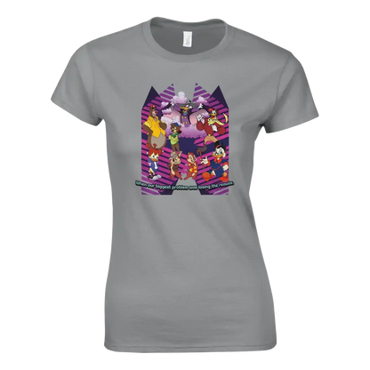 When Our Biggest Problem Was Losing The Remote Fitted Tee - Cady Creations