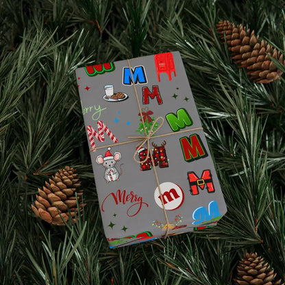 "M" Christmas Wrapping Paper – Alphabet Gift Swap Collection
