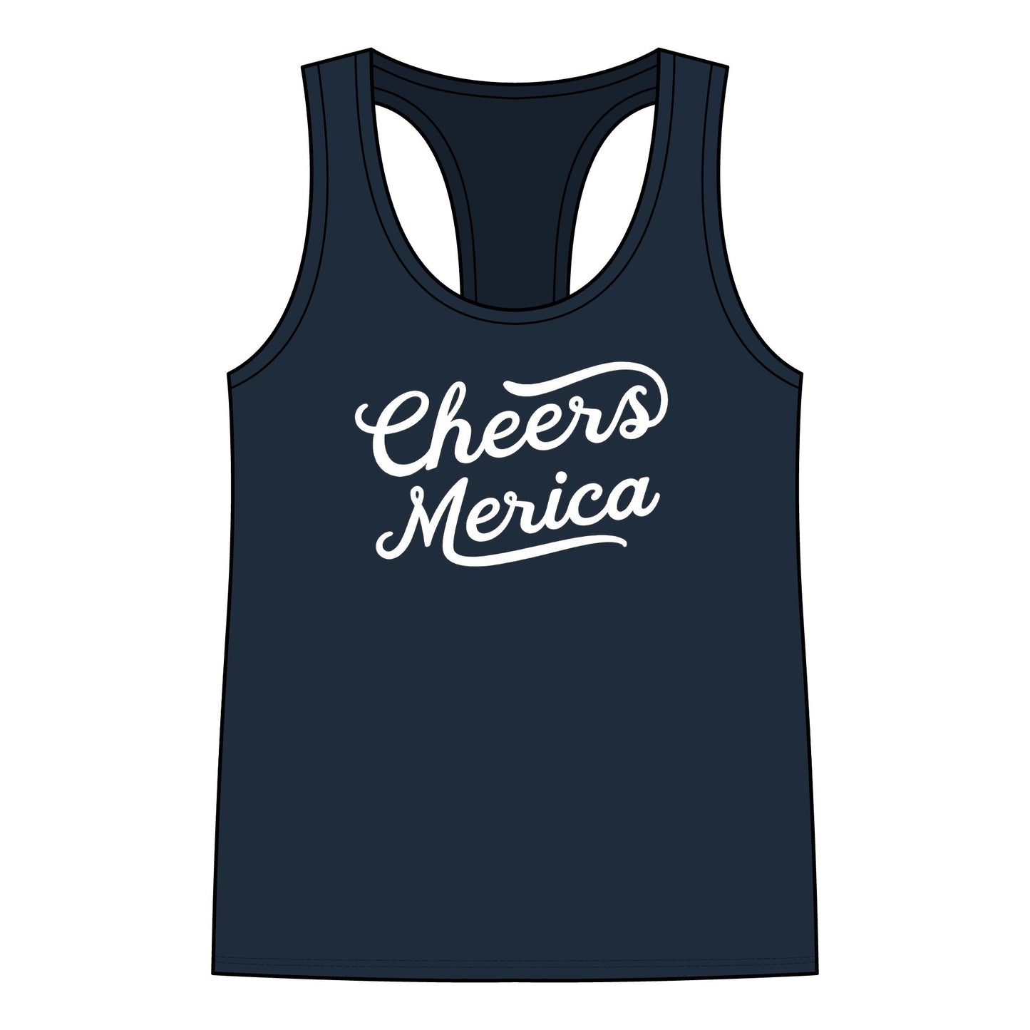 Cheers Merica - Racerback Tank