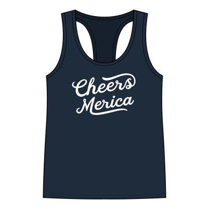 Cheers Merica - Racerback Tank