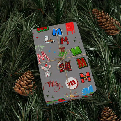 "M" Christmas Wrapping Paper – Alphabet Gift Swap Collection