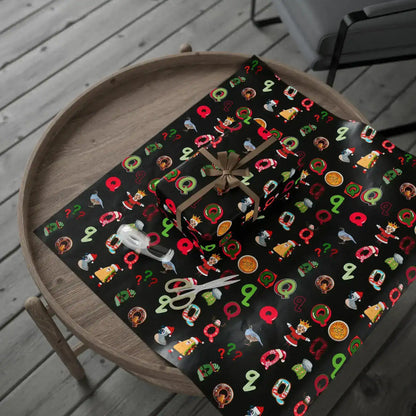 "Q" Christmas Wrapping Paper – Alphabet Gift Swap Collection