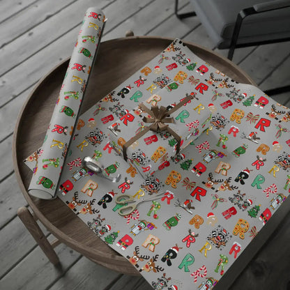 "R" Christmas Wrapping Paper – Alphabet Gift Swap Collection
