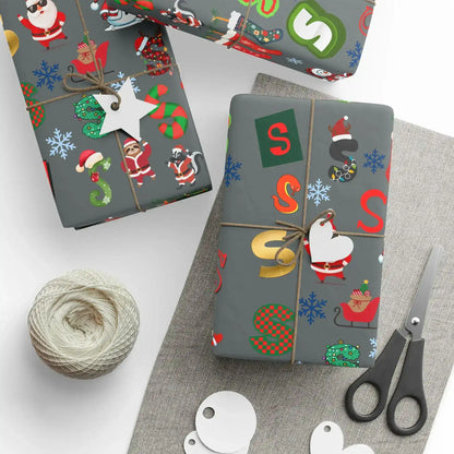 "S" Christmas Wrapping Paper – Alphabet Gift Swap Collection