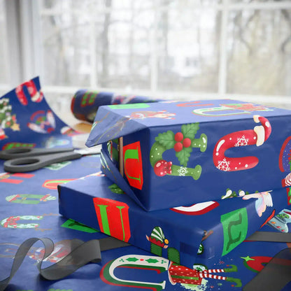 "U" Christmas Wrapping Paper – Alphabet Gift Swap Collection