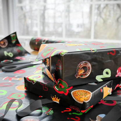 "Q" Christmas Wrapping Paper – Alphabet Gift Swap Collection