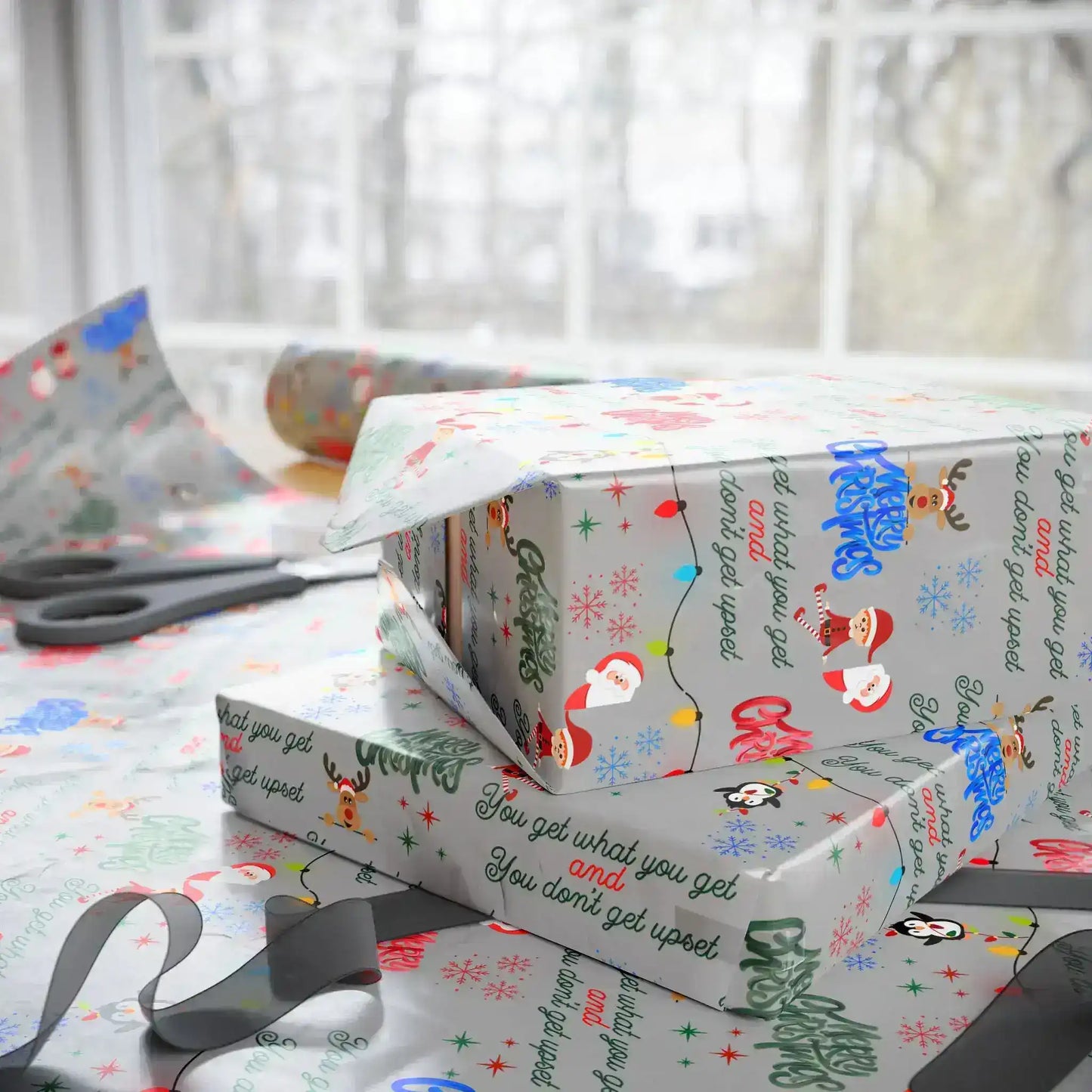 You Get What You Get Funny Christmas Wrapping Paper