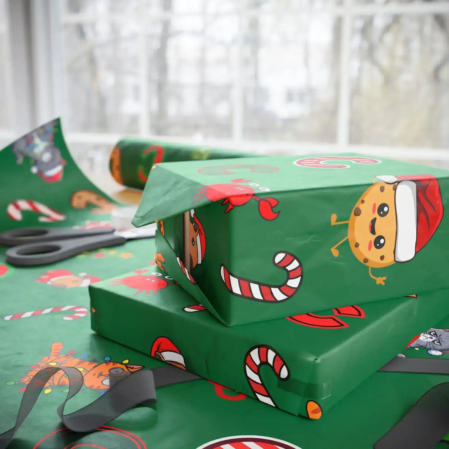 "C" Christmas Wrapping Paper – Alphabet Gift Swap Collection