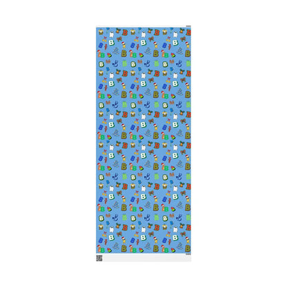 "B" Christmas Wrapping Paper – Alphabet Gift Swap Collection