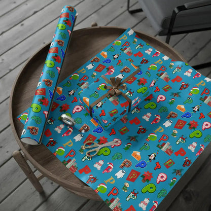 "P" Christmas Wrapping Paper – Alphabet Gift Swap Collection