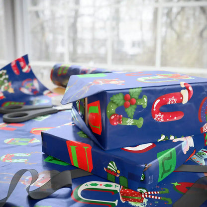 "U" Christmas Wrapping Paper – Alphabet Gift Swap Collection