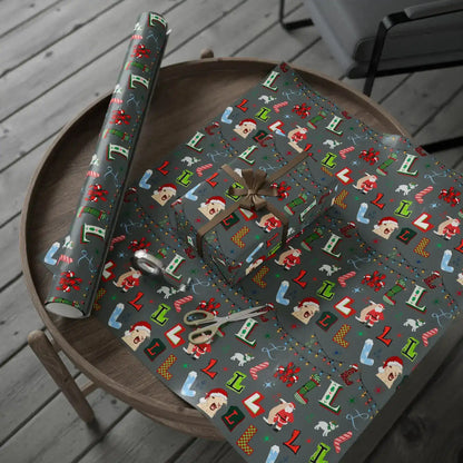 "L" Christmas Wrapping Paper – Alphabet Gift Swap Collection