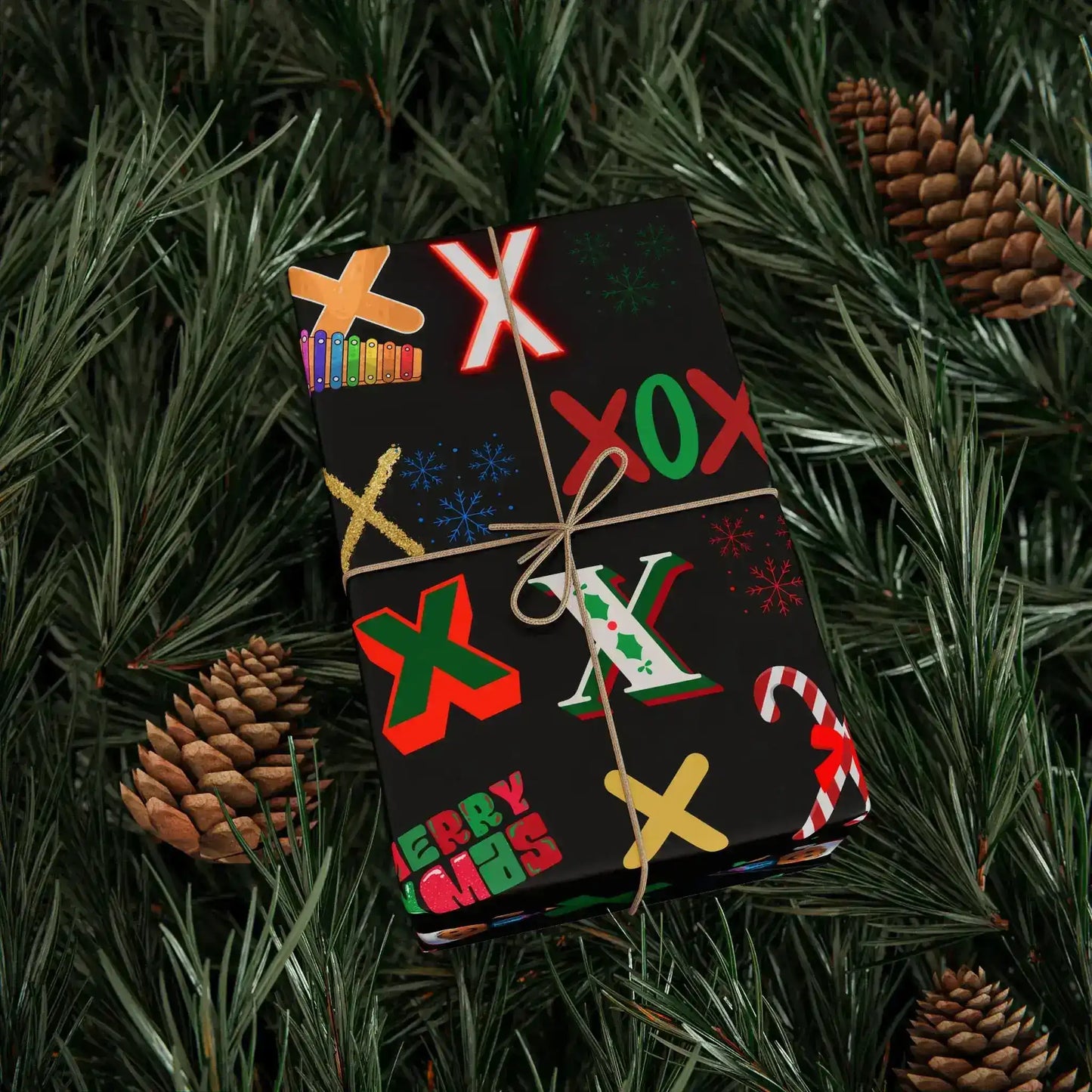 "X" Christmas Wrapping Paper – Alphabet Gift Swap Collection