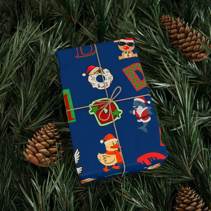 "D" Christmas Wrapping Paper – Alphabet Gift Swap Collection