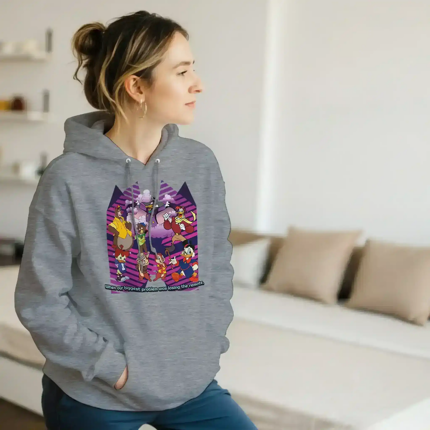 When Our Biggest Problem Was Losing The Remote Pullover Hoodie - Cady Creations