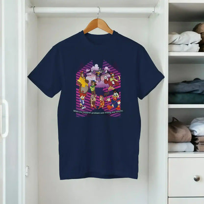 When Our Biggest Problem Was Losing The Remote Fitted Tee - Cady Creations