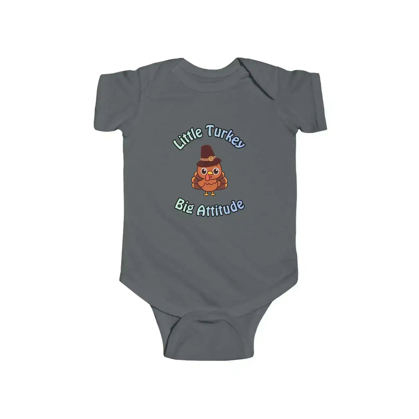 Little Turkey Big Attitude Baby Onesie