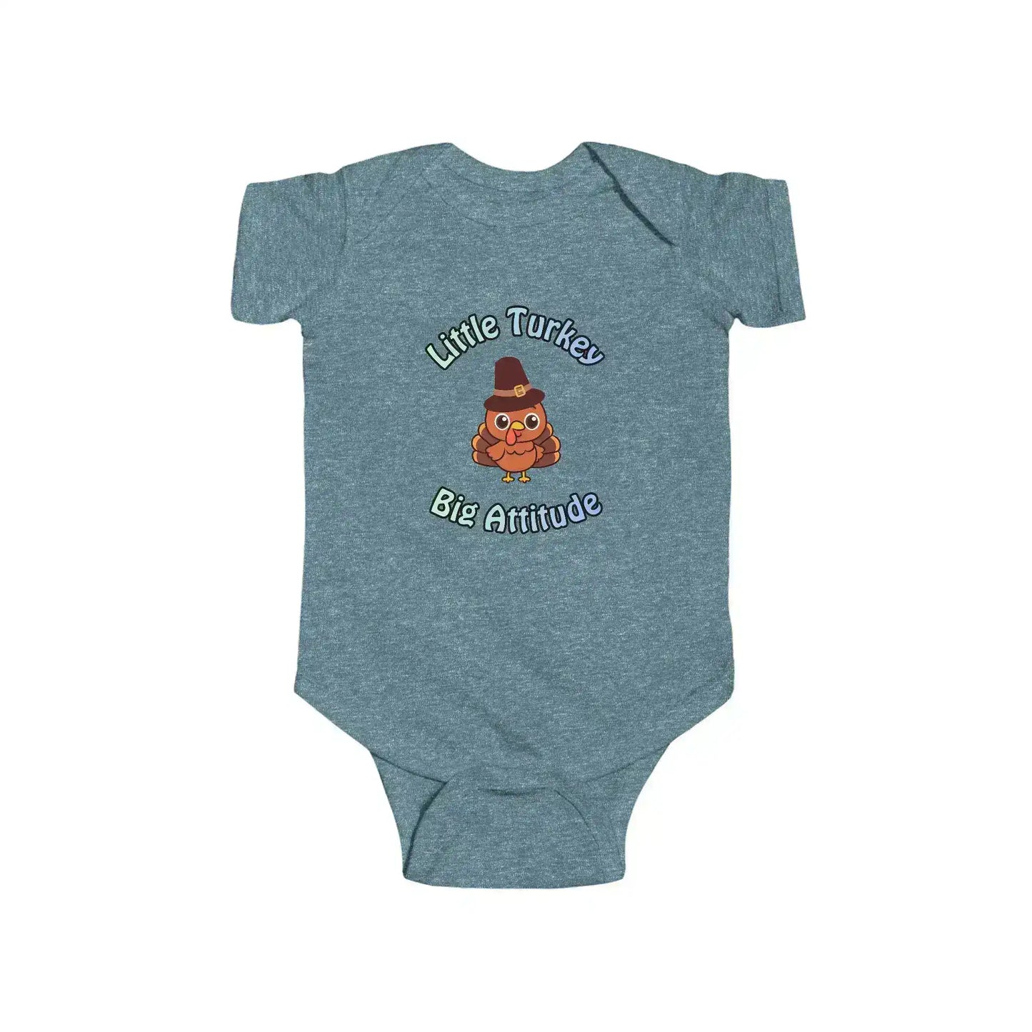 Little Turkey Big Attitude Baby Onesie