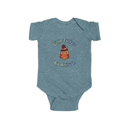 Little Turkey Big Attitude Baby Onesie
