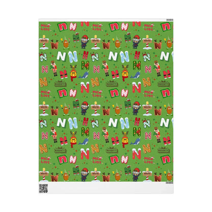"N" Christmas Wrapping Paper – Alphabet Gift Swap Collection