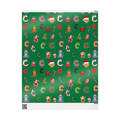 "C" Christmas Wrapping Paper – Alphabet Gift Swap Collection