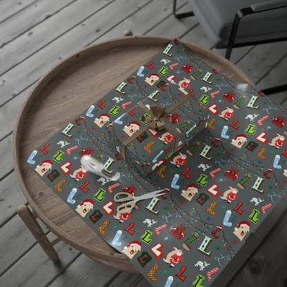 "L" Christmas Wrapping Paper – Alphabet Gift Swap Collection