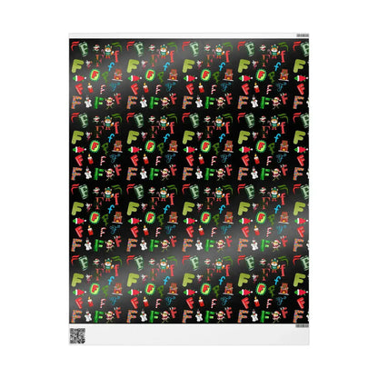 "F" Christmas Wrapping Paper – Alphabet Gift Swap Collection