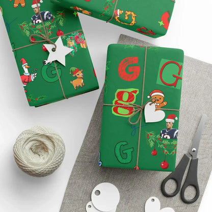 "G" Christmas Wrapping Paper – Alphabet Gift Swap Collection
