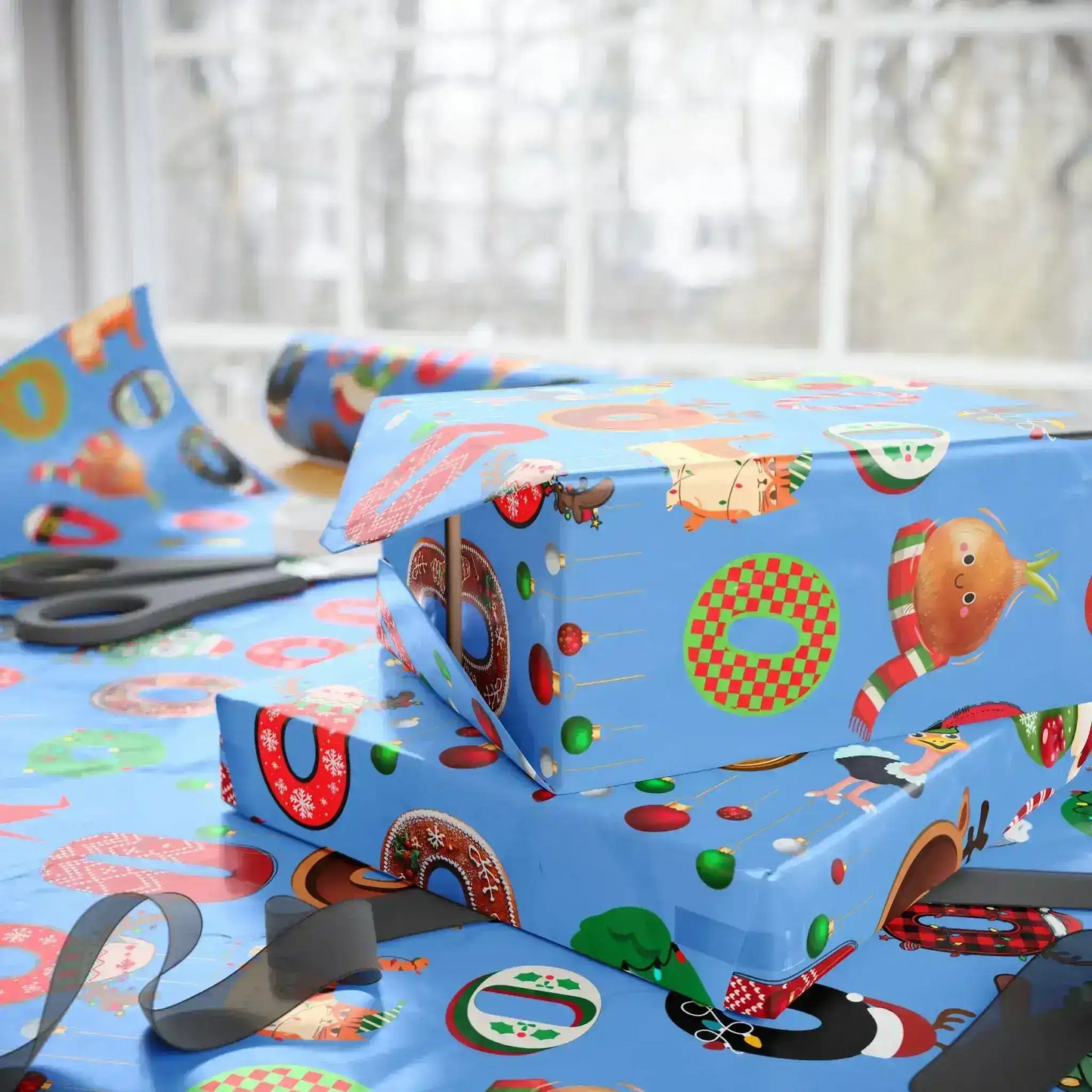 "O" Christmas Wrapping Paper – Alphabet Gift Swap Collection