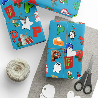 "P" Christmas Wrapping Paper – Alphabet Gift Swap Collection