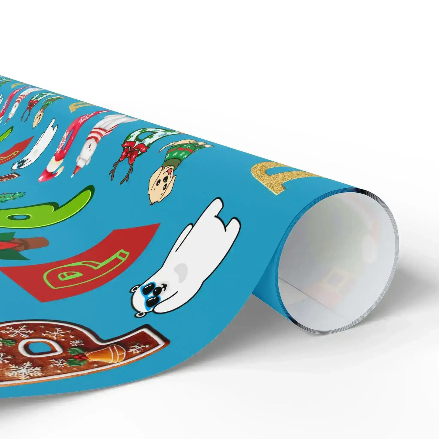"P" Christmas Wrapping Paper – Alphabet Gift Swap Collection