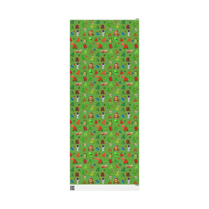 "A" Christmas Wrapping Paper – Alphabet Gift Swap Collection