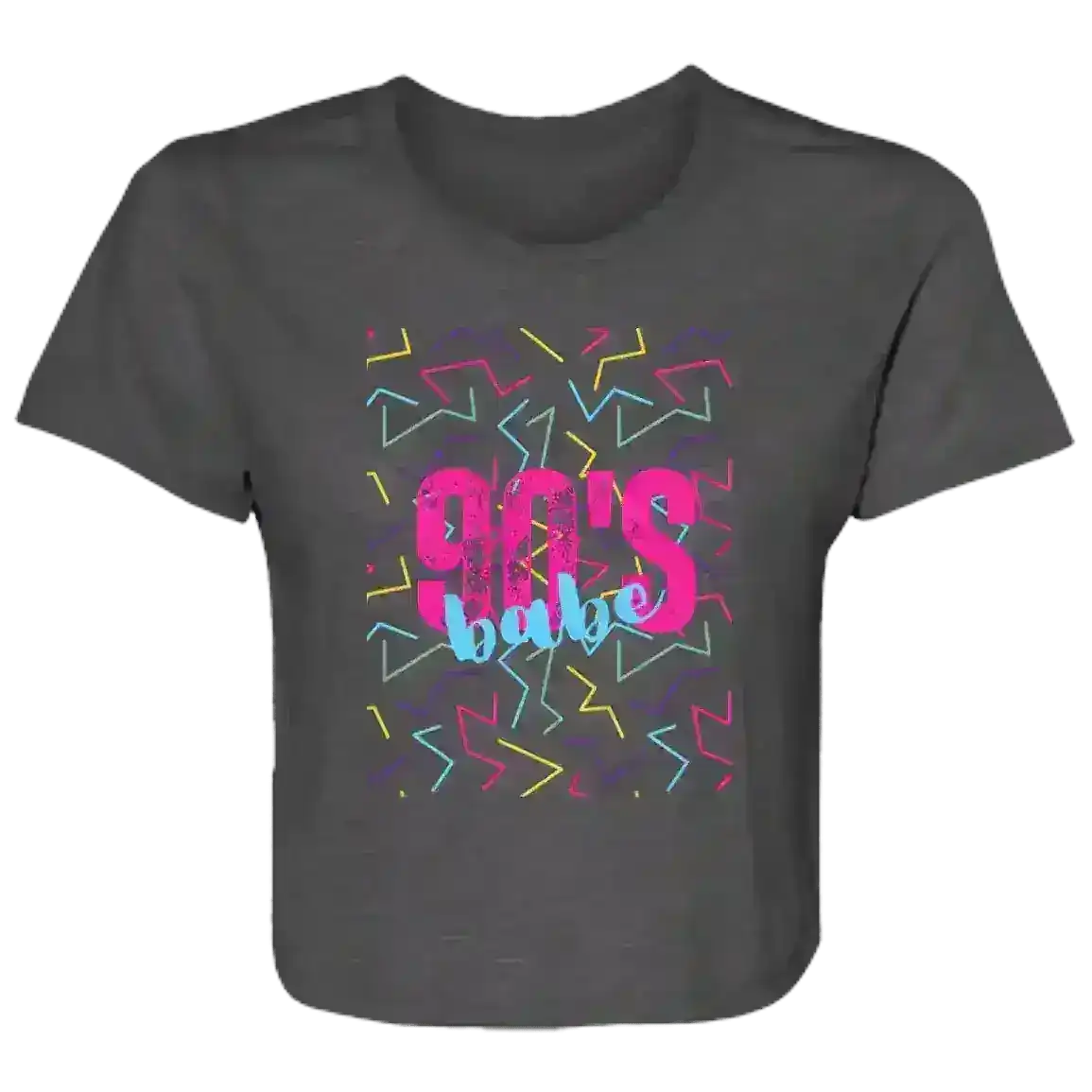 90s Retro Girl Power Flowy Crop Top - Cady Creations