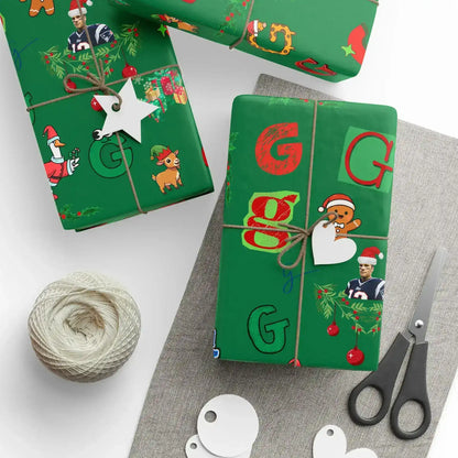 "G" Christmas Wrapping Paper – Alphabet Gift Swap Collection