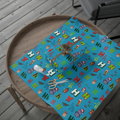 "H" Christmas Wrapping Paper – Alphabet Gift Swap Collection