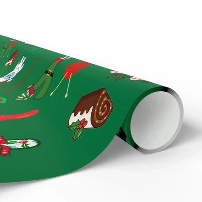 "Y" Yippee-Ki-Yay Christmas Wrapping Paper – Alphabet Gift Swap Collection