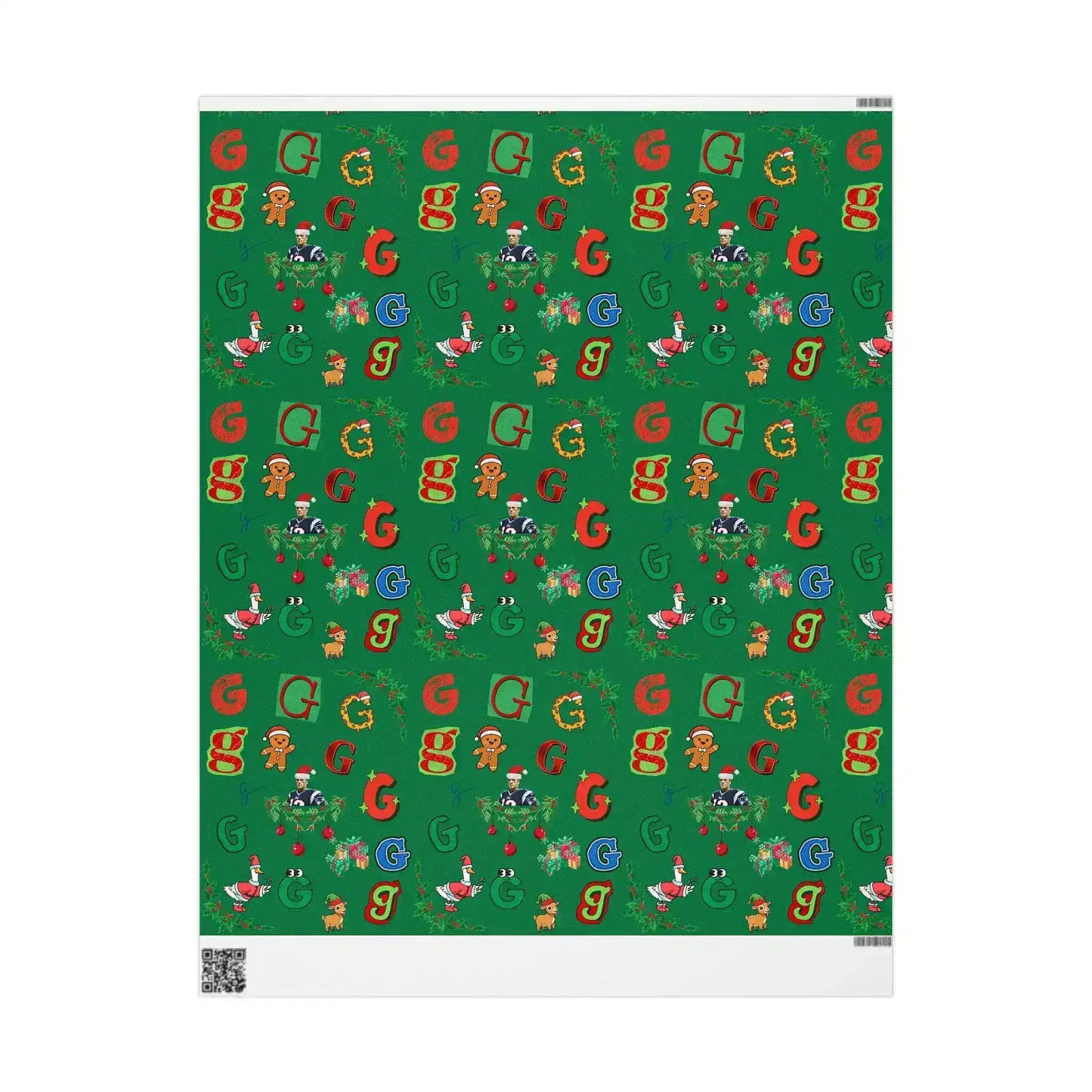 "G" Christmas Wrapping Paper – Alphabet Gift Swap Collection