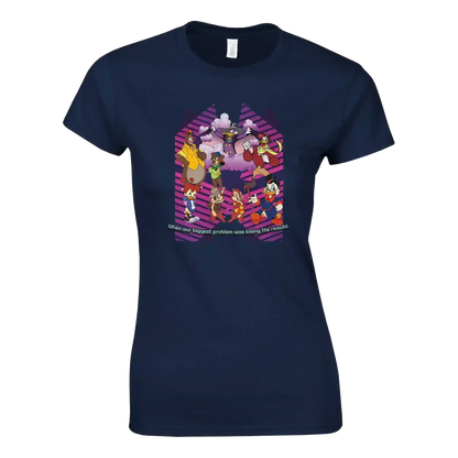 When Our Biggest Problem Was Losing The Remote Fitted Tee - Cady Creations