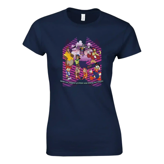 When Our Biggest Problem Was Losing The Remote Fitted Tee - Cady Creations