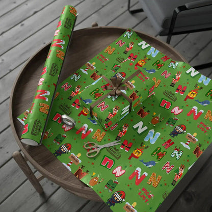 "N" Christmas Wrapping Paper – Alphabet Gift Swap Collection