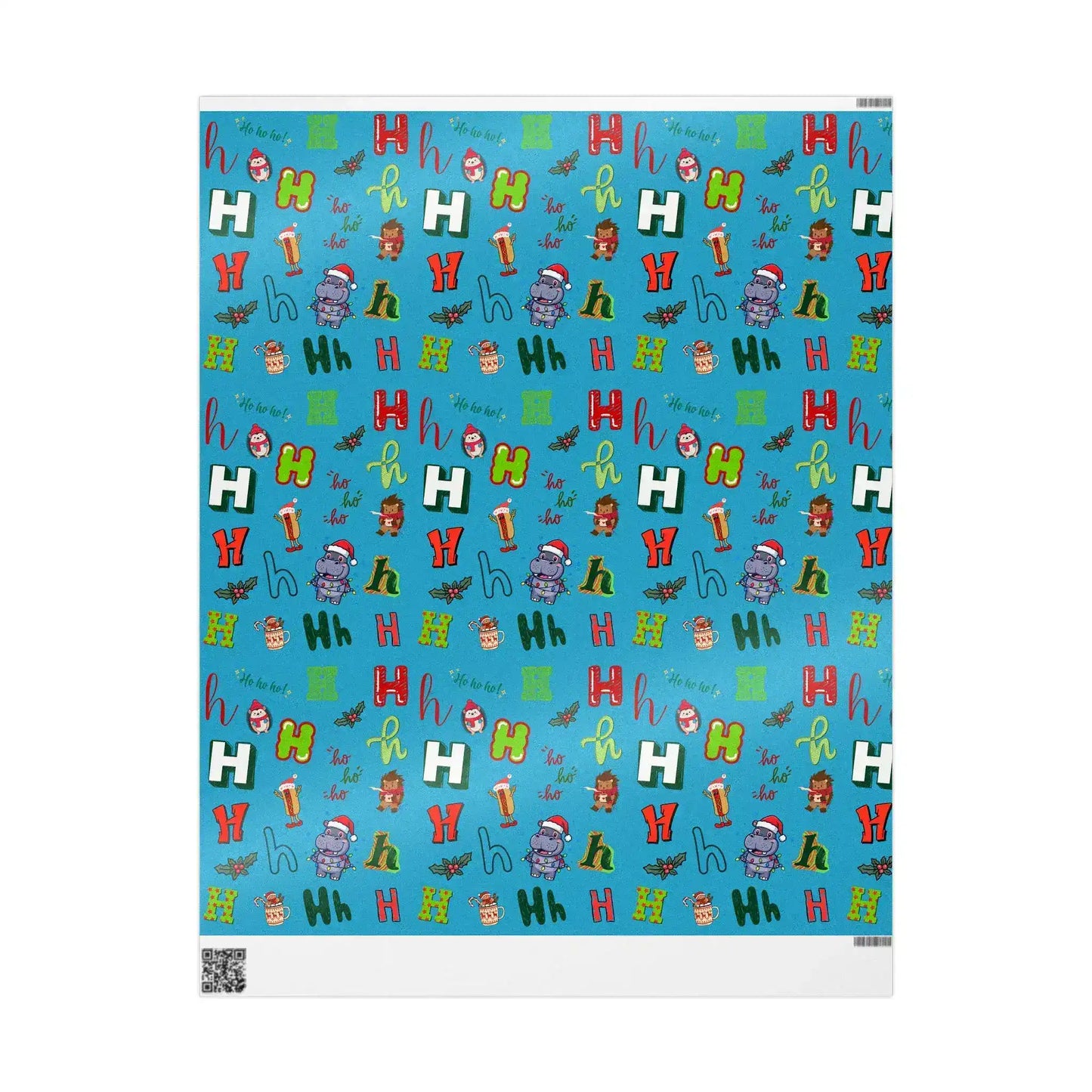 "H" Christmas Wrapping Paper – Alphabet Gift Swap Collection