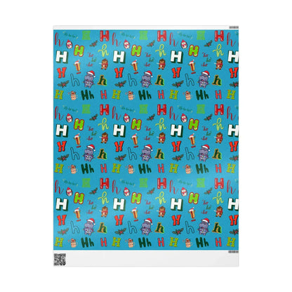 "H" Christmas Wrapping Paper – Alphabet Gift Swap Collection