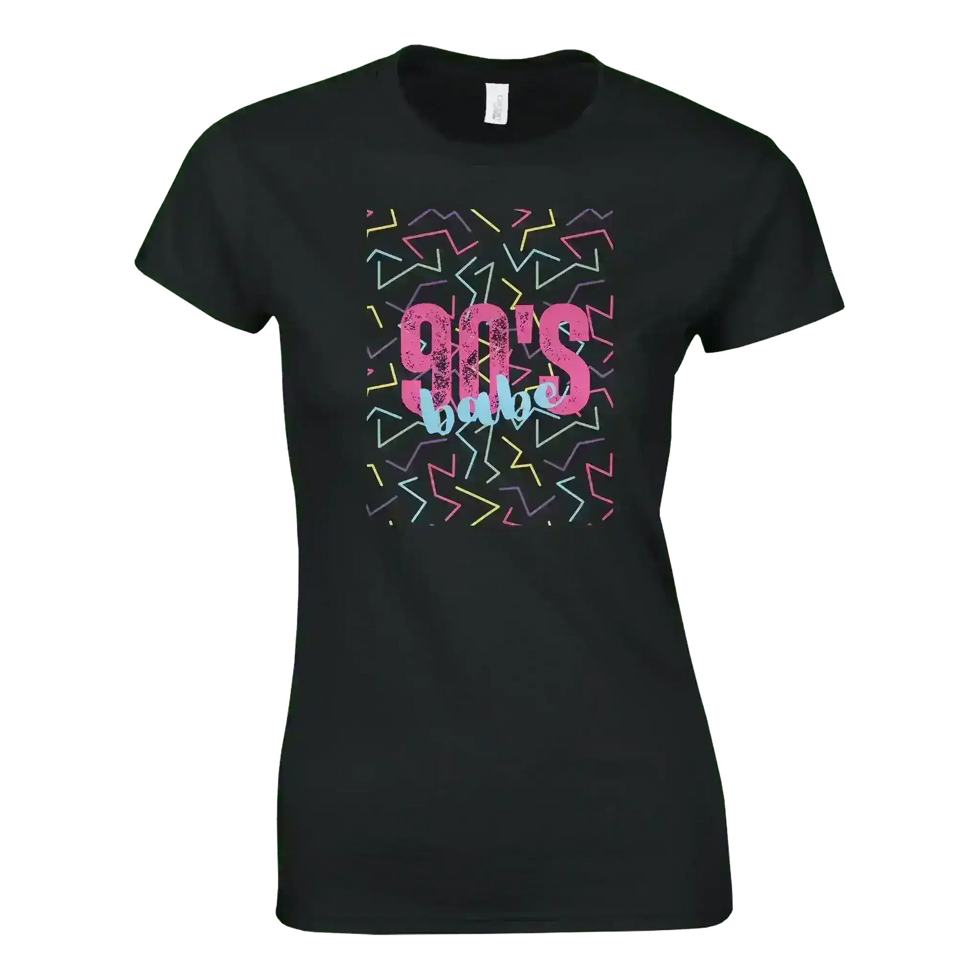 90's Babe Retro Vibes Fitted Graphic Tee - Cady Creations