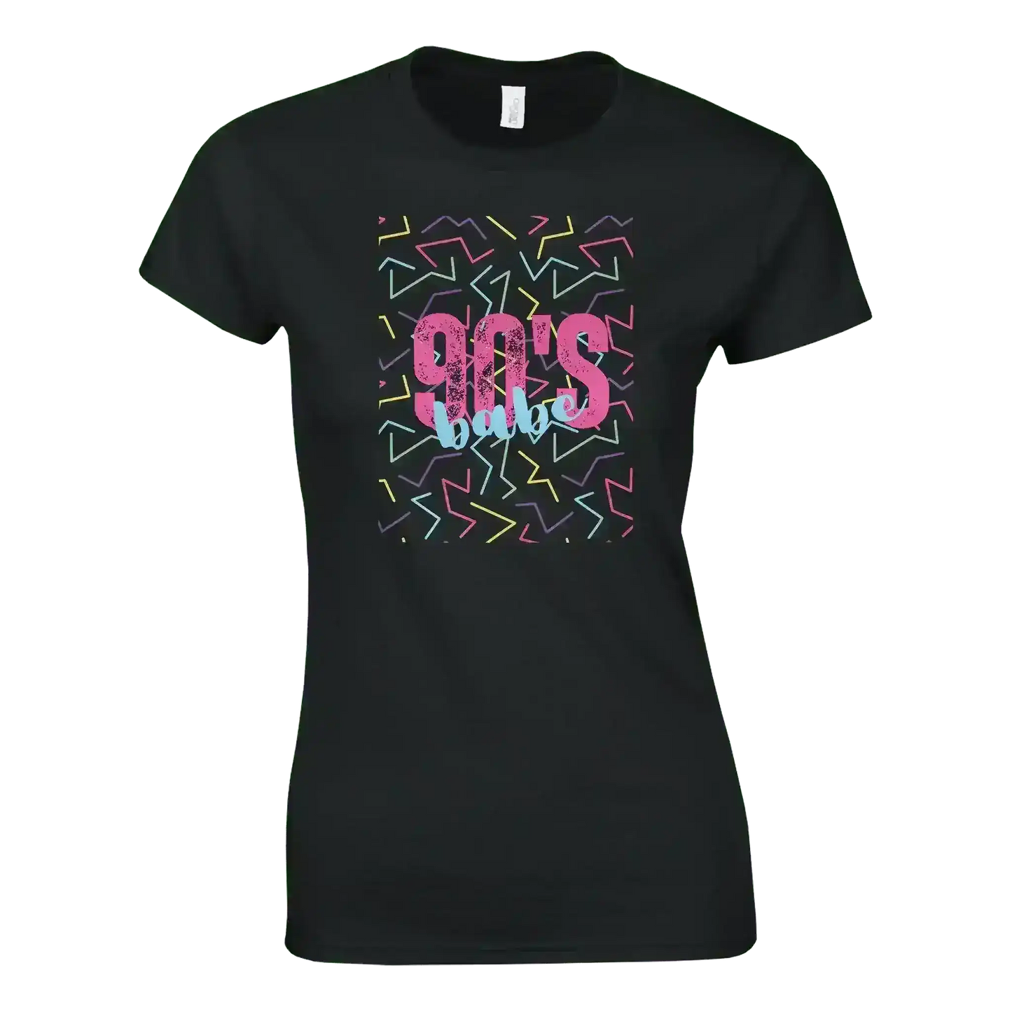 90's Babe Retro Vibes Fitted Graphic Tee - Cady Creations