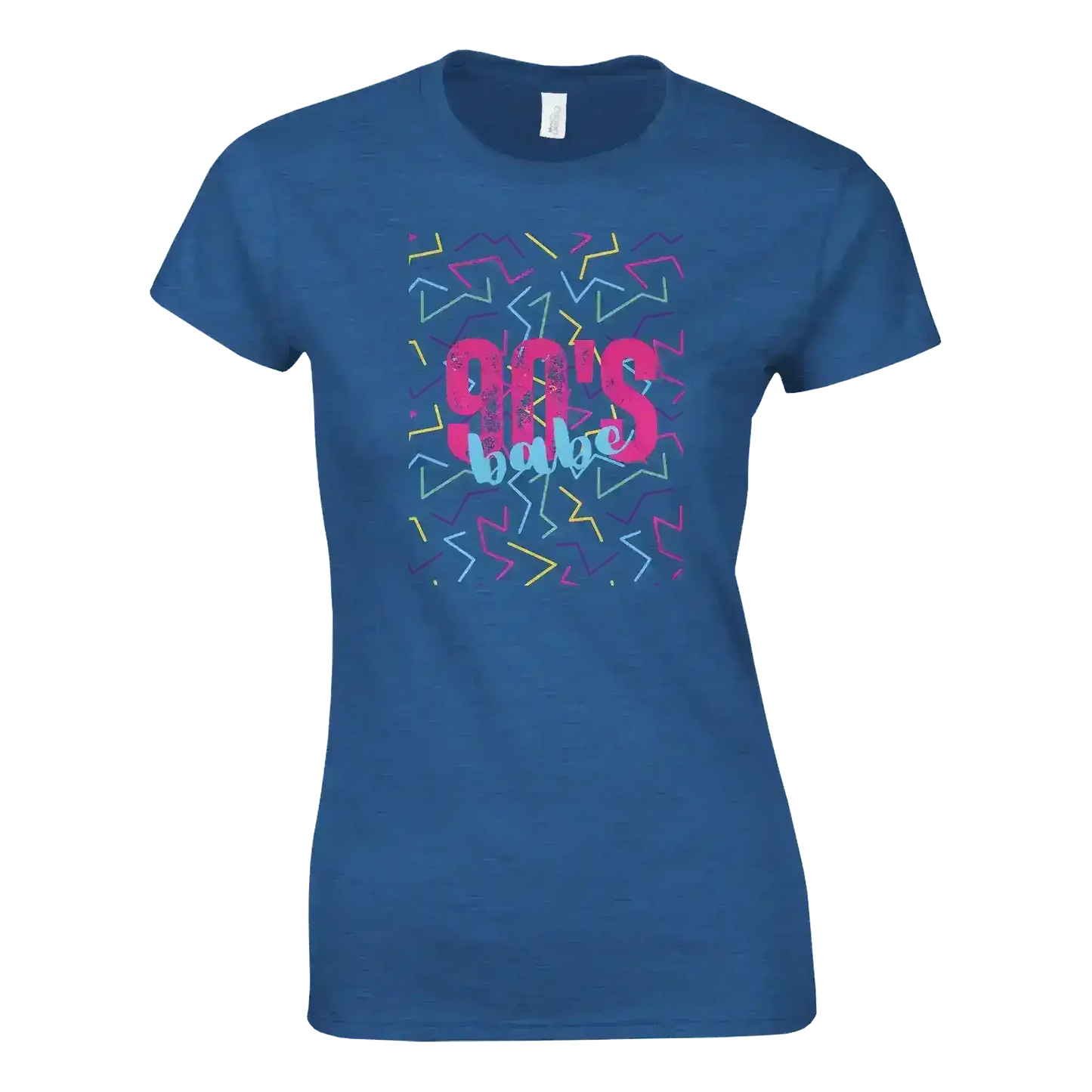 90's Babe Retro Vibes Fitted Graphic Tee - Cady Creations
