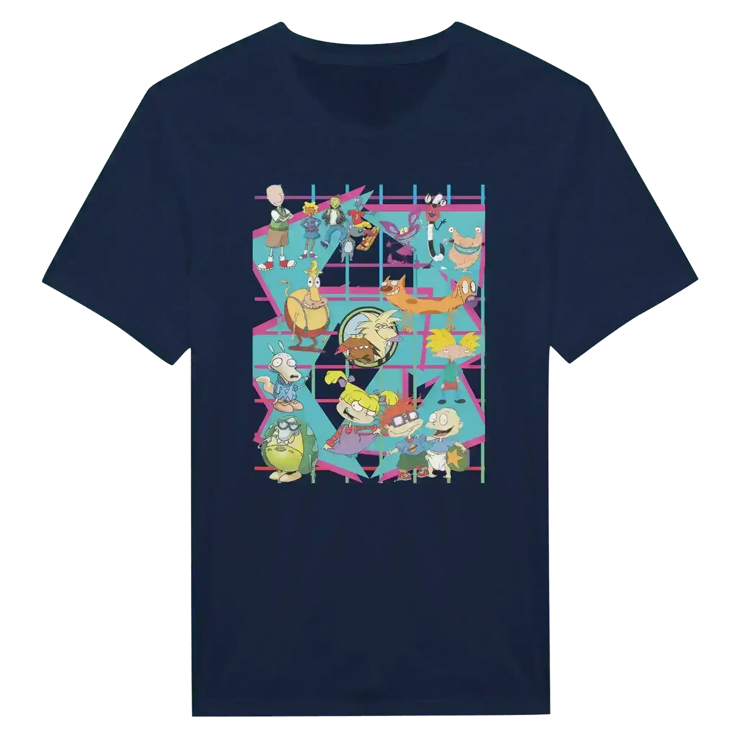 90s Kids Only: Retro Cartoon Squad Grid Unisex T-Shirt - Cady Creations