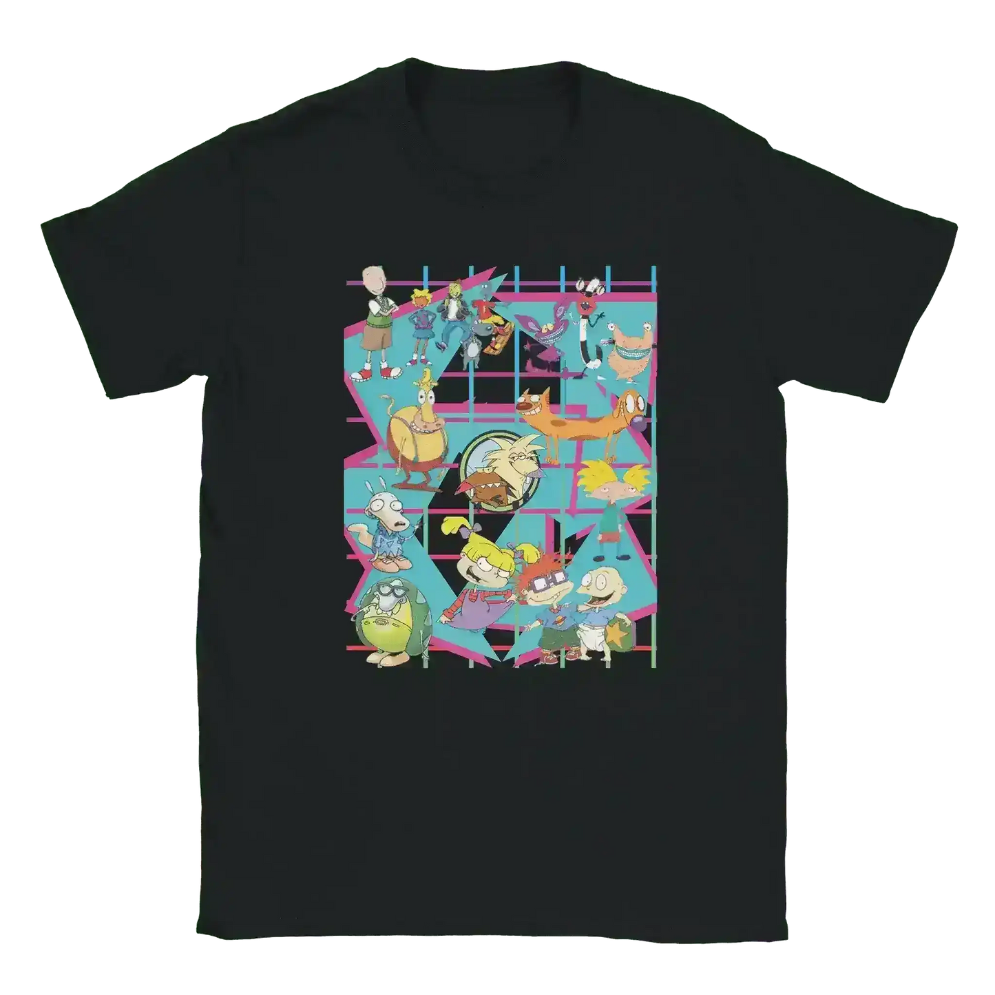 90s Kids Only: Retro Cartoon Squad Grid Unisex T-Shirt - Cady Creations