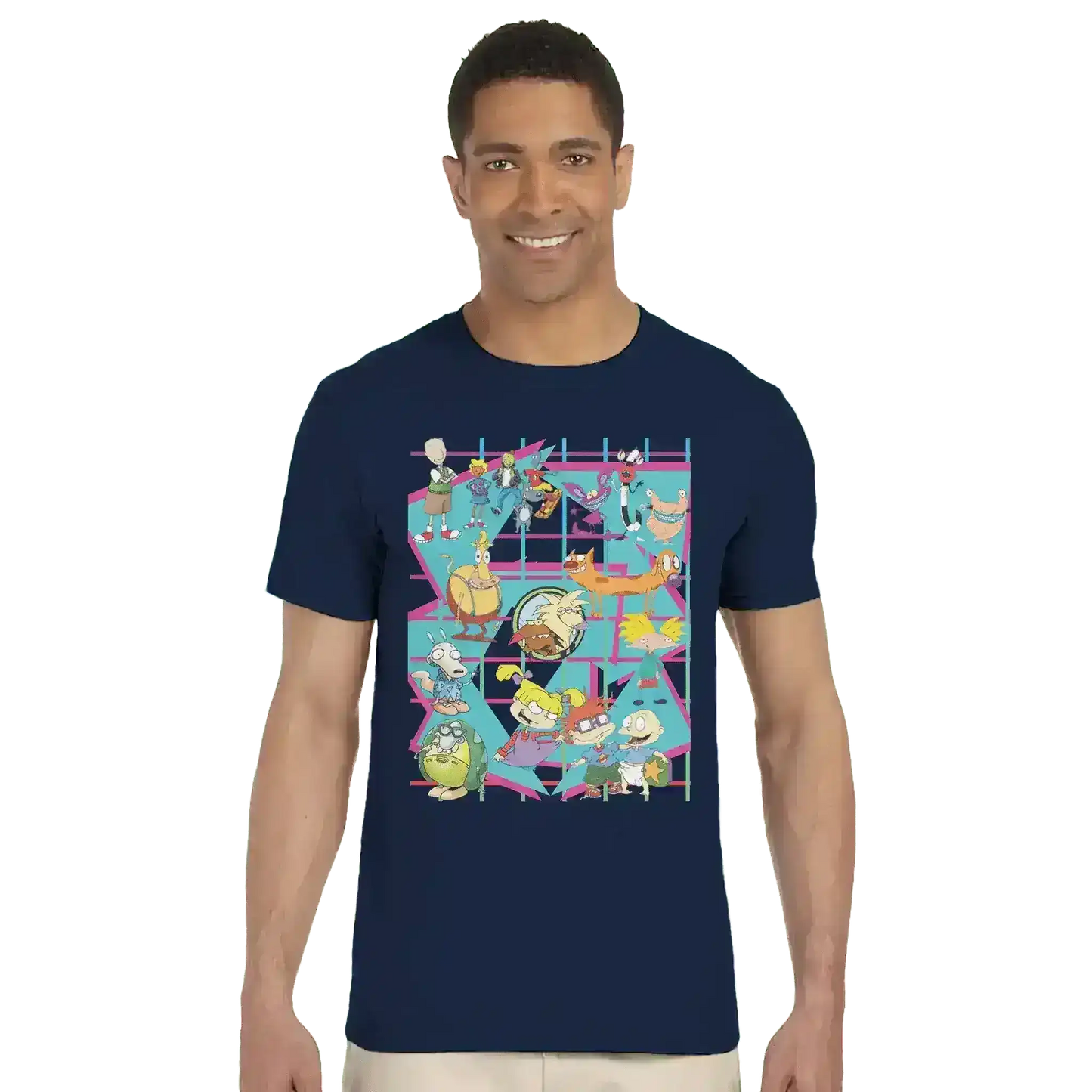 90s Kids Only: Retro Cartoon Squad Grid Unisex T-Shirt - Cady Creations