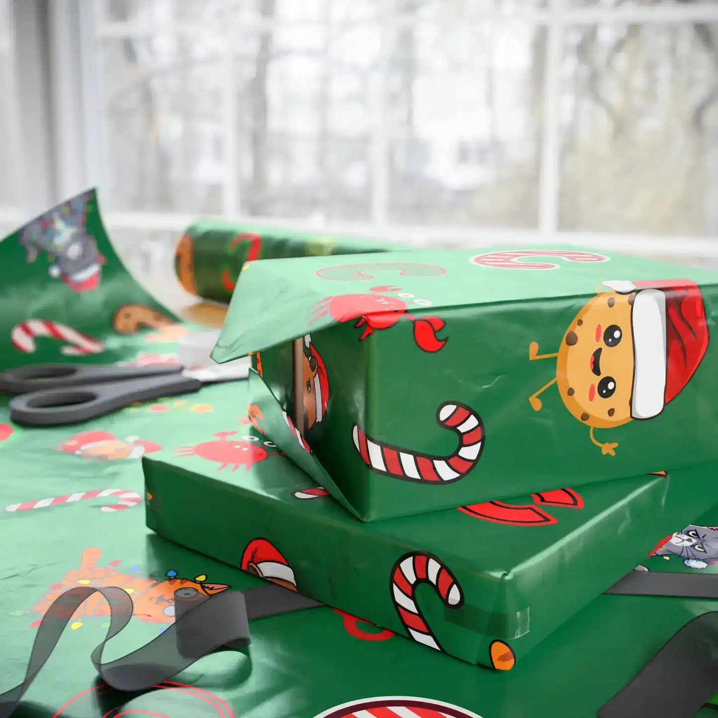 "C" Christmas Wrapping Paper – Alphabet Gift Swap Collection